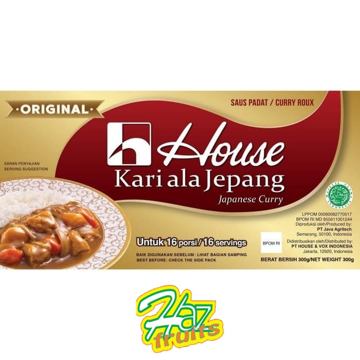 

House Kari Ala Jepang 300gr / Bumbu Curry Jepang Halal - Original