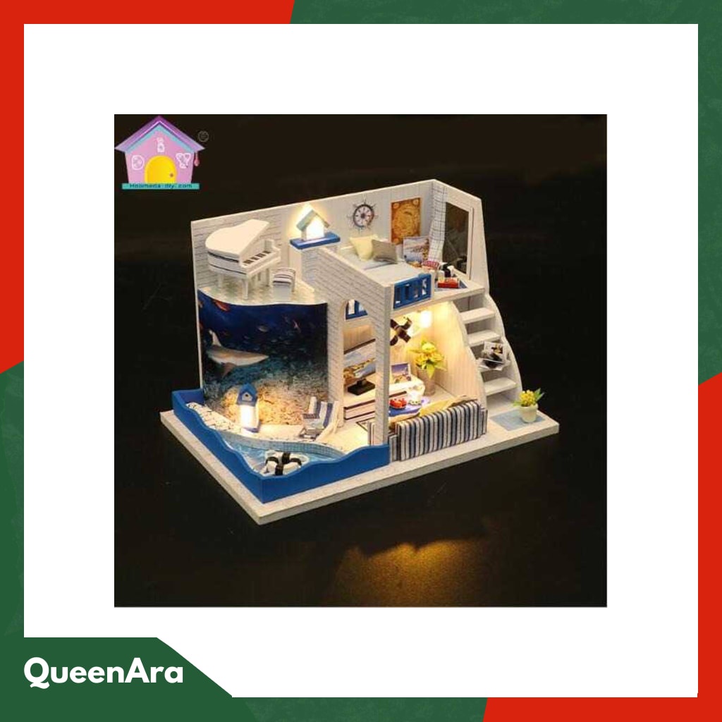 HONGDA Miniatur Rumah Boneka DIY Doll House Wooden Furniture - M04