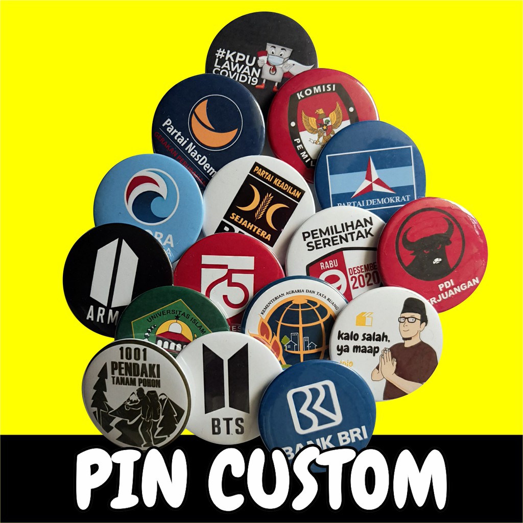 

PIN CUSTOM UKURAN 44 MM