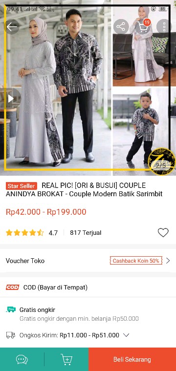 Maura Couple - Sania Ruffle Batik Couple Ori Ndoro Jowi Dnt Garansi Termurah Shopee - Batik Coupl