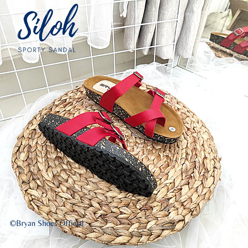 Bryan Siloh Sandal Puyuh Couple Sintetis Dove Unisex Pria Wanita Jumbo Bigsize Oversize 36-40 41 42 43