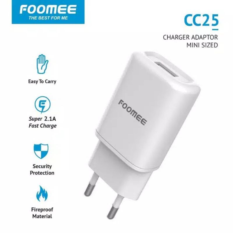 Foomee CC25 Mini Sized Travel Charger 2.1A