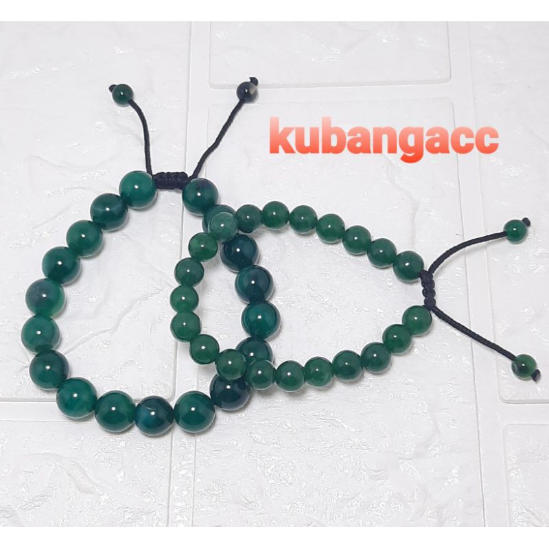 Gelang batu alam hijau Gelang pria wanita Gelang natural Gelang batu murah