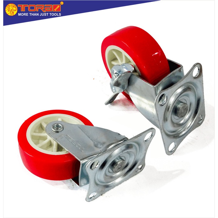 Jual TORA Roda Nilon Hidup 3 Inch - Hidup Plus Rem - Harga Satuan Pcs ...