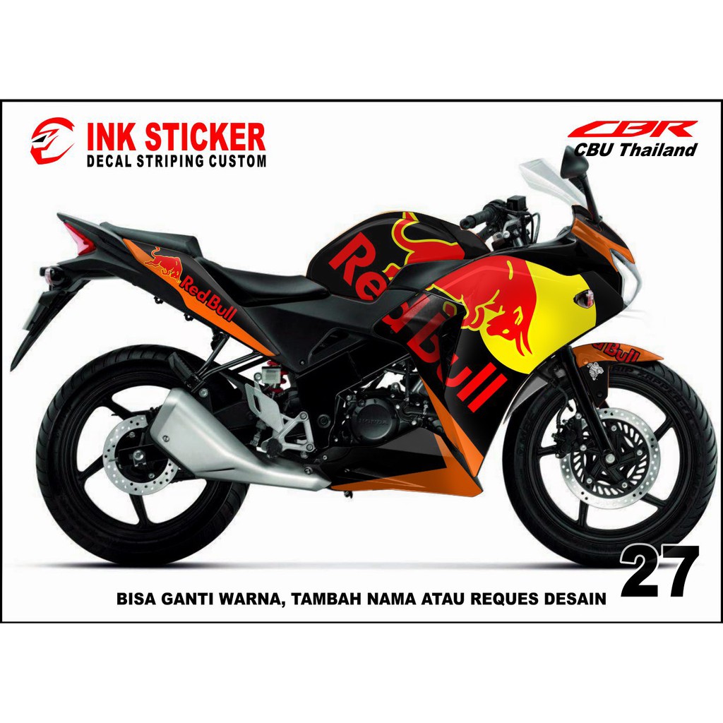 Sticker Decal CBR THAILAND, CBR CBU 150R / 250R 27 fullbody