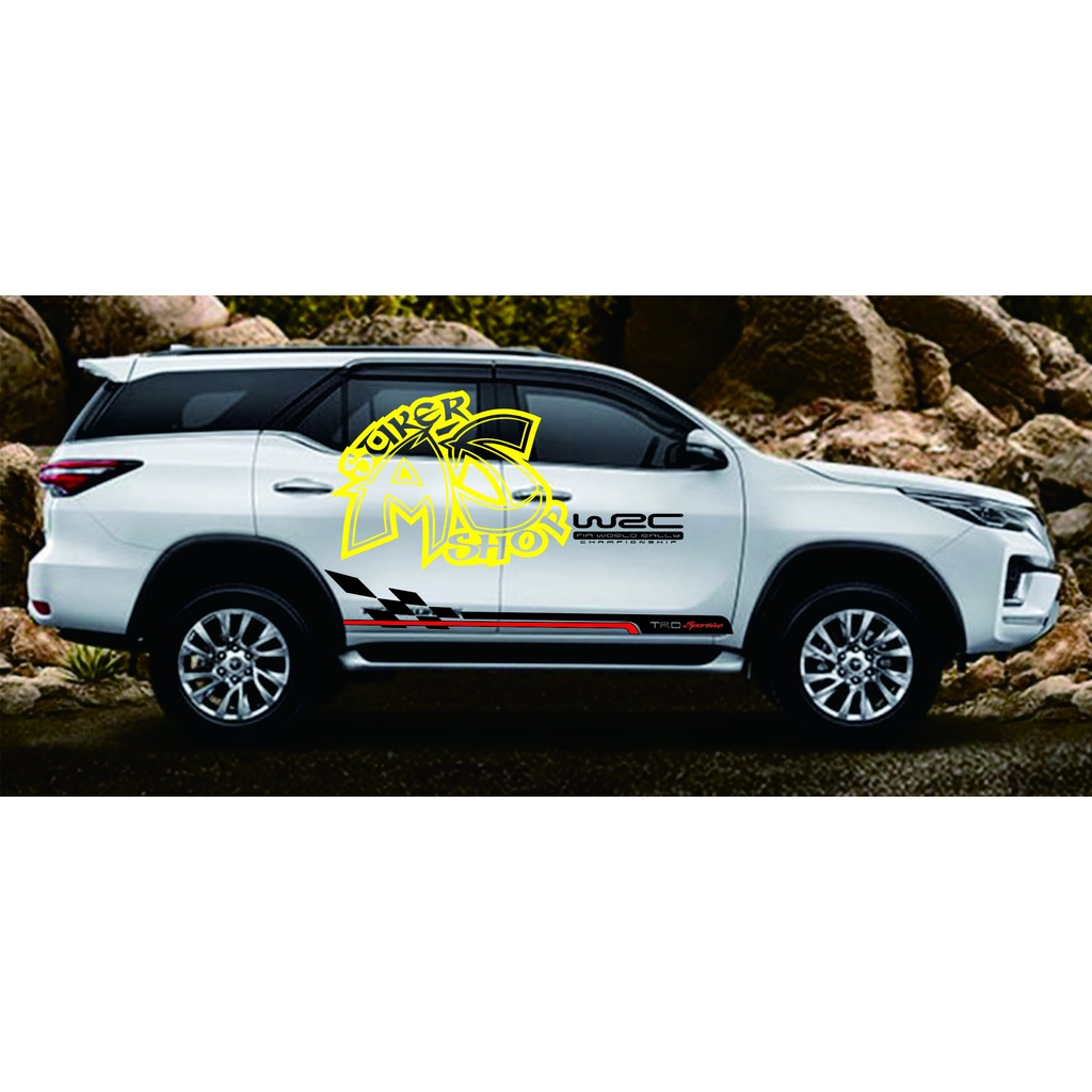 Promo stiker cutting stiker mobil fortuner pajero xenia avanza csticker trd sportivo