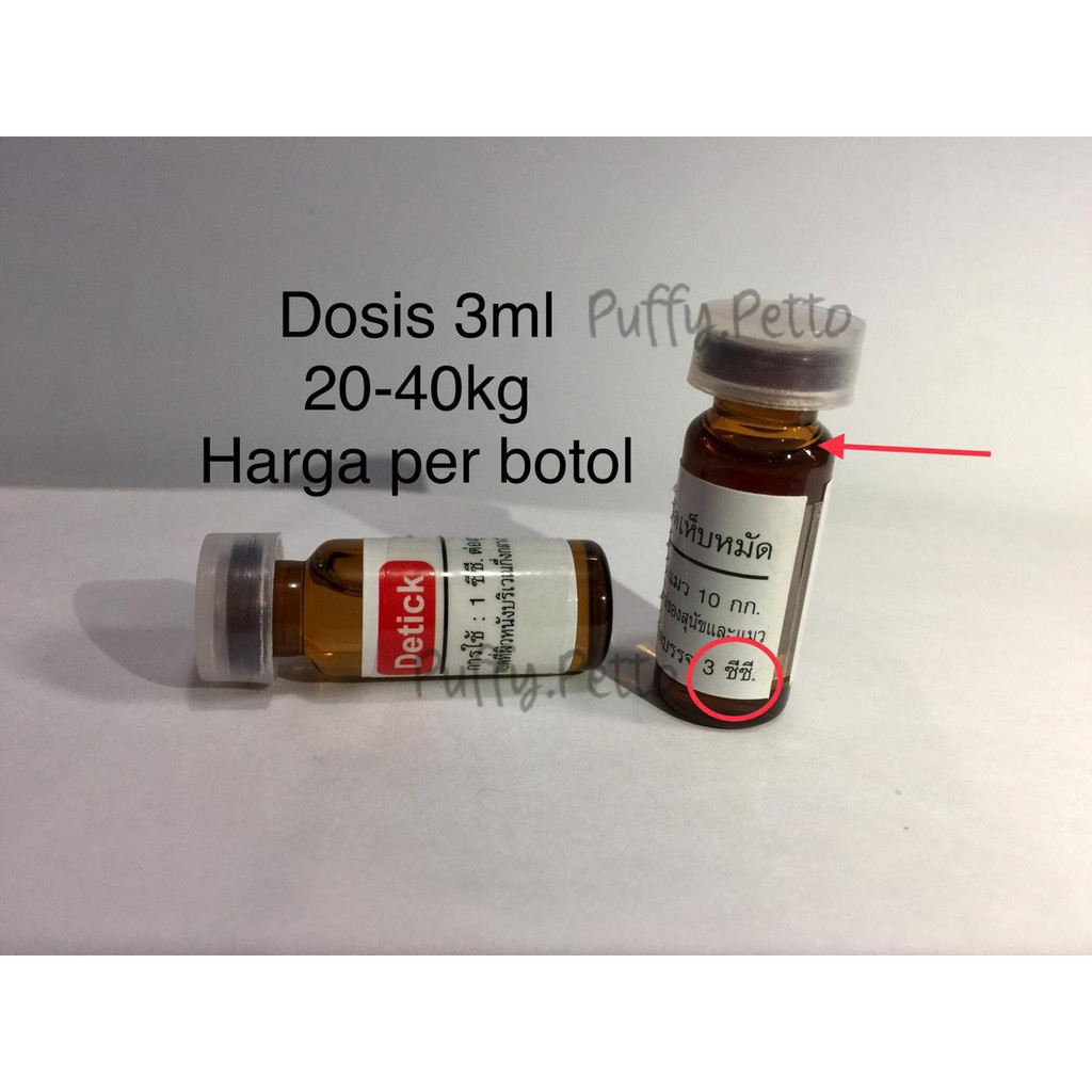 Detick obat kutu tetes anjing kucing-per botol-SEGEL PLASTIK-3