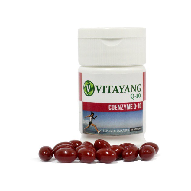 (BELI 3PCS HEMAT) Vitayang Coenzyme Q10 KK Indonesia Enzim Koenzim Pembentuk ATP meningkatkan Energi