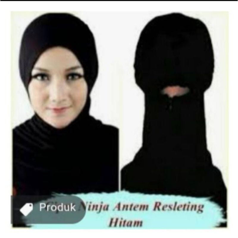 Ciput Inner Ninja Hijab Kaos Premium | Dalaman Jilbab Ninja Resleting Non Pet