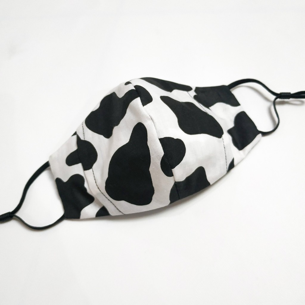 Masker Katun Motif ( COW PRINT )