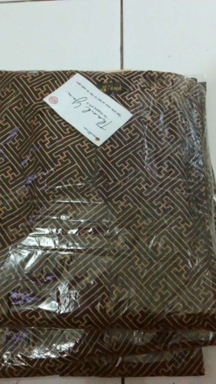 Benang Raja Tunik Batik Wanita Lengan Panjang Motif Sinaran Soft