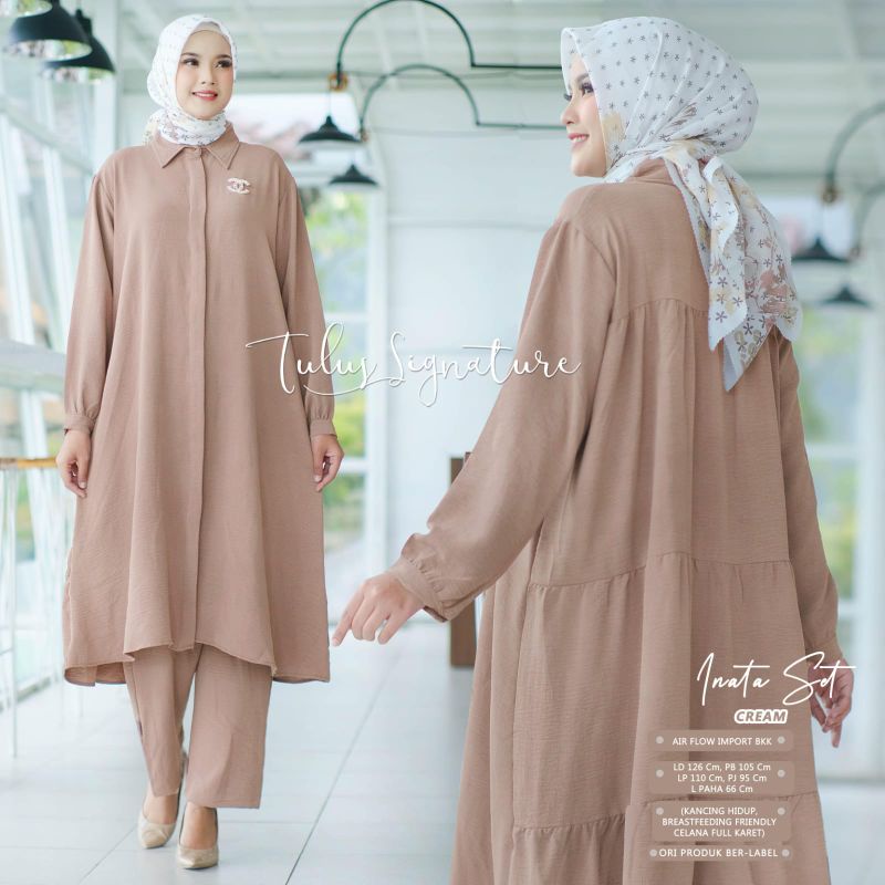 INATA SET BY TULUS SIGNATURE (ONE SET WANITA) Set muslimah premium rekomended