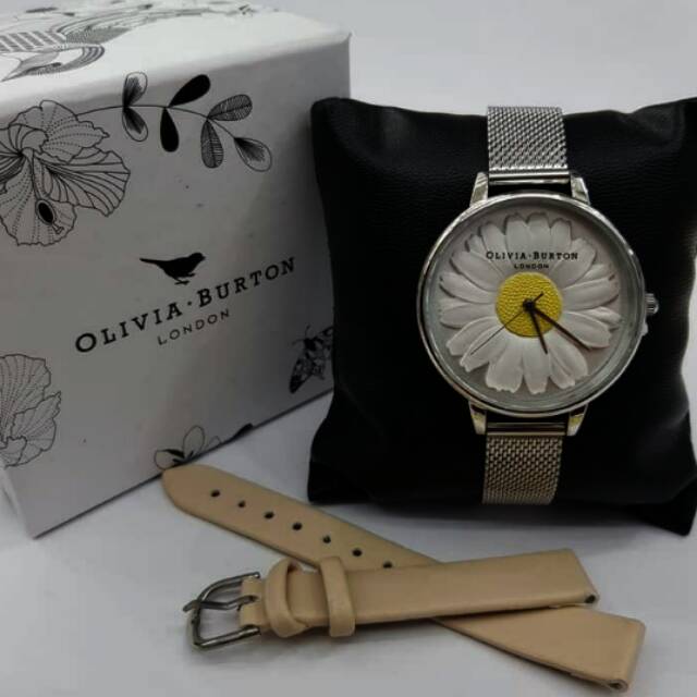 Jam tangan wanita analog OLIVIA BURTON 3D Daisy 477632