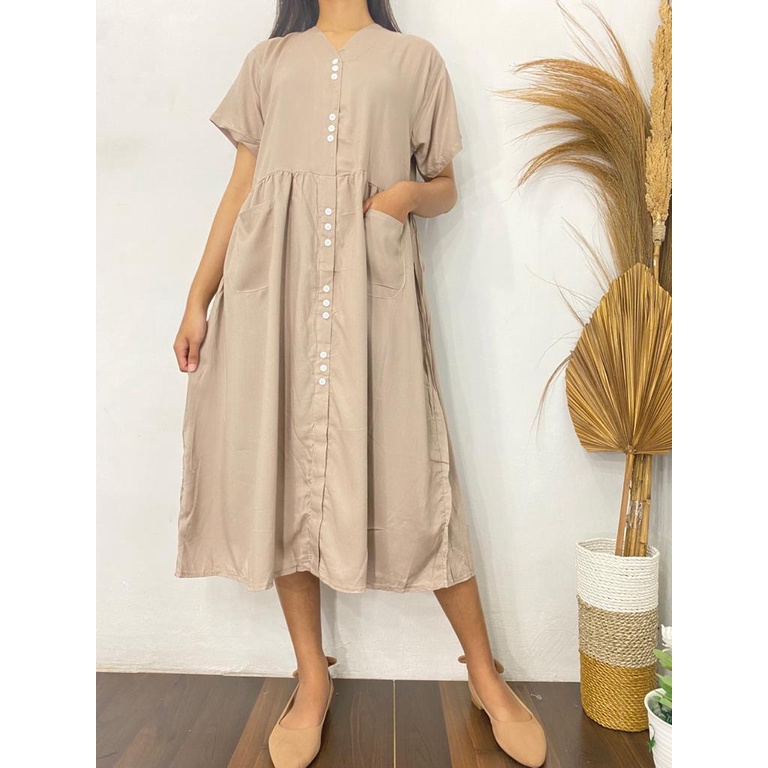 WILONA DRESS TUNIK DRESS RAYON TERMURAH GROSIR BAJU HAMIL