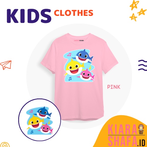 Kiarashafa - Baju Anak / Kaos Anak Baby Shark