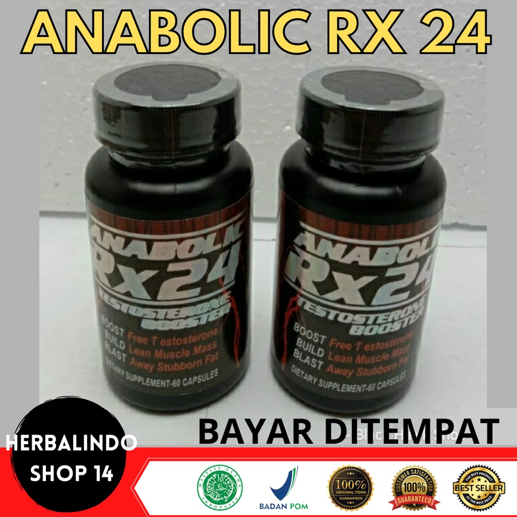 Anabolic Rx24 Rx 24 Suplemen Fitnes Fitness Testoteron Booster Vitalitas Pria Tribulus Shopee Indonesia