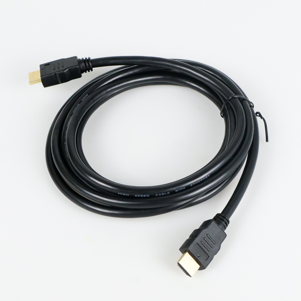 High Speed HDMI to HDMI Cable OD7.3mm Gold Plated 4K - 3m - Black