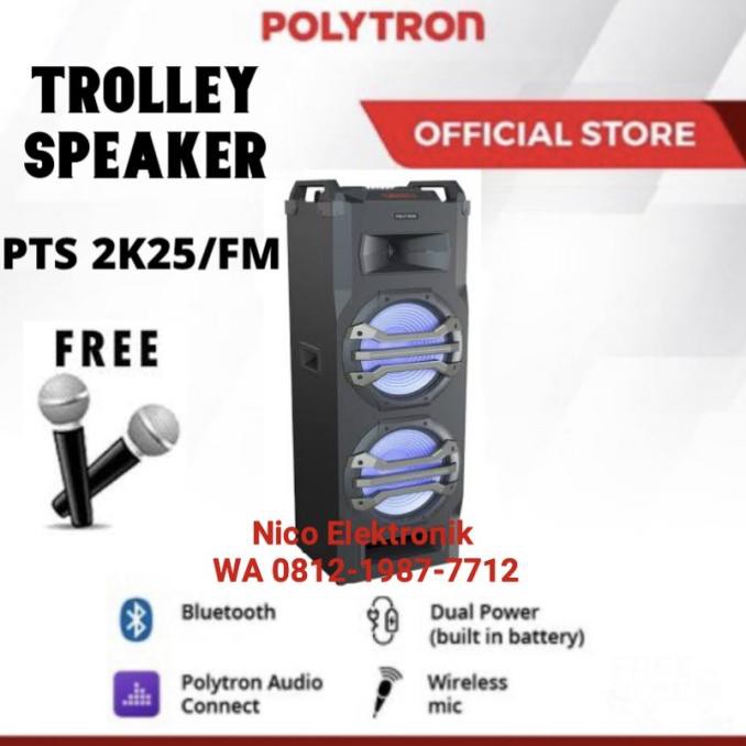 Free* Ongkir Polytron Active Speaker Pts 2K25 Salon Aktif Trolley Omaoy88
