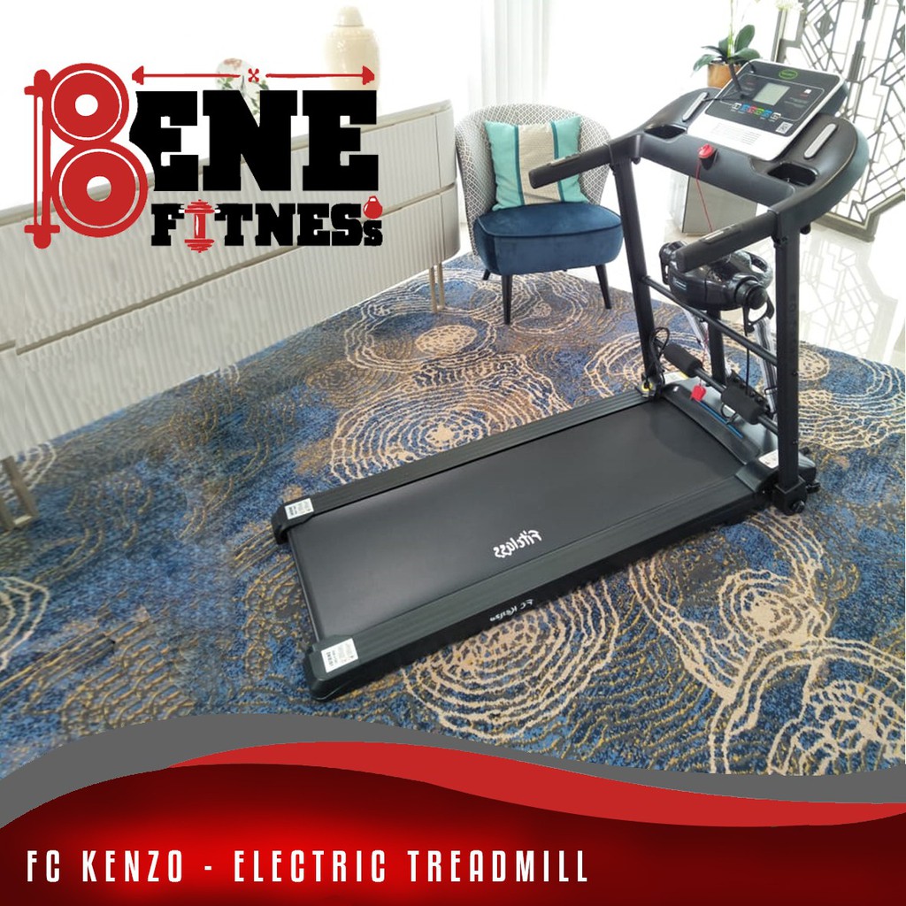 FC KENZO Elektrik Treadmill 4 fungsi alat olahraga treatmill lari fitness