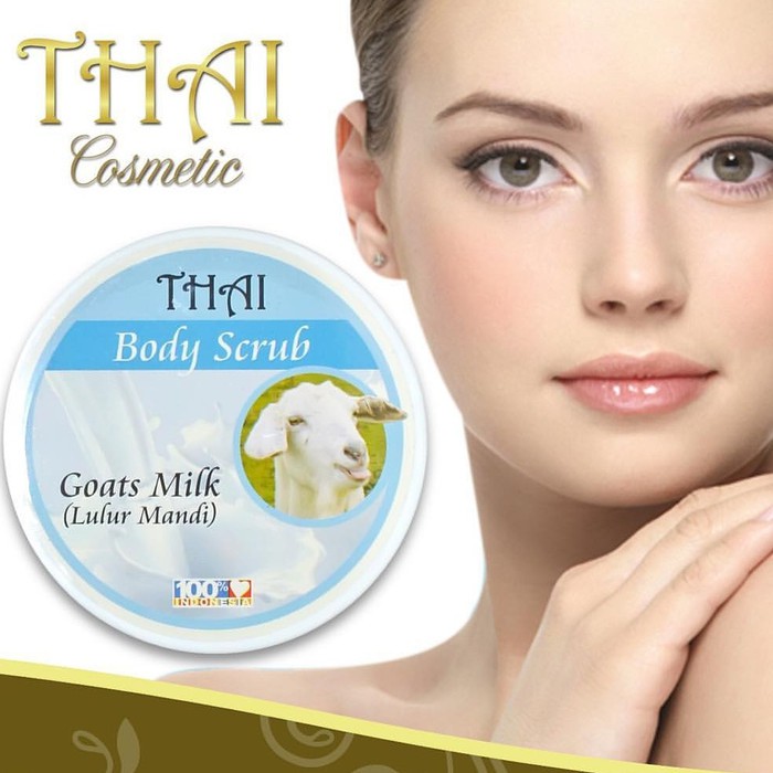 THAI BODY SCRUB GOATS MILK LULUR MANDI SUSU KAMBING ANGKAT DAKI MEMUTIHKAN KULIT