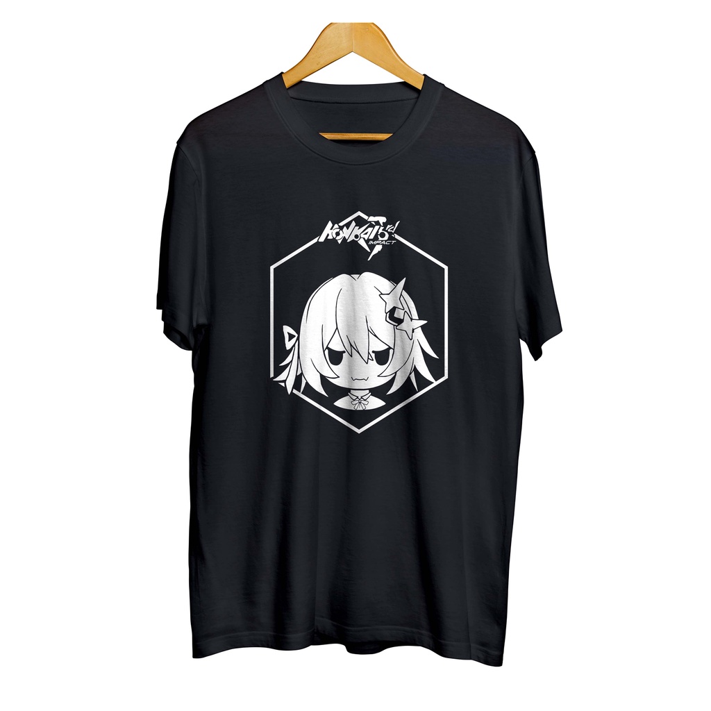 Kaos distro japan game ROZALIYA OLENYEVA CHIBI ICON - HONKAI IMPACT material cotton combed 30s