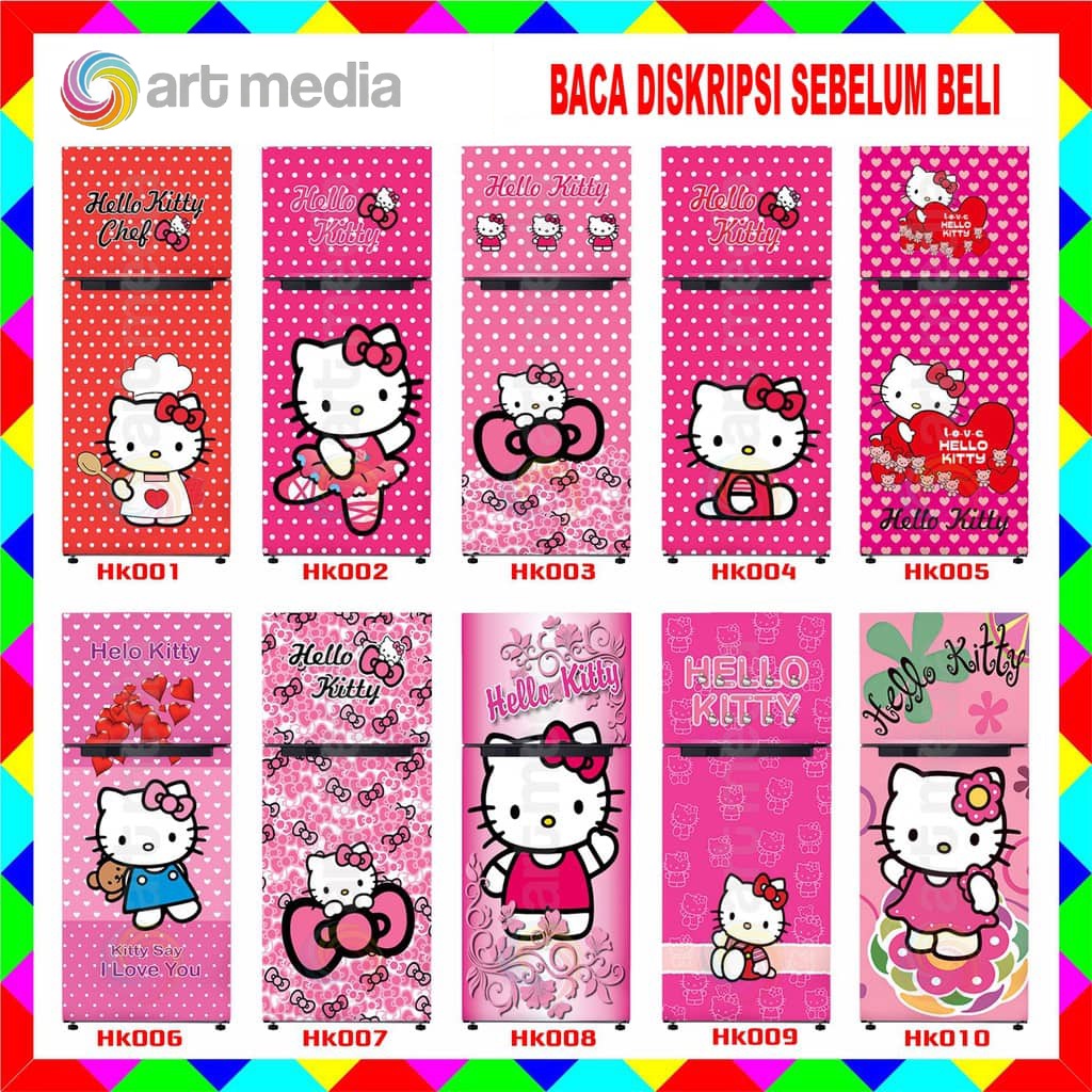 STIKER KULKAS 2 PINTU HELLOKITTY HK001-10