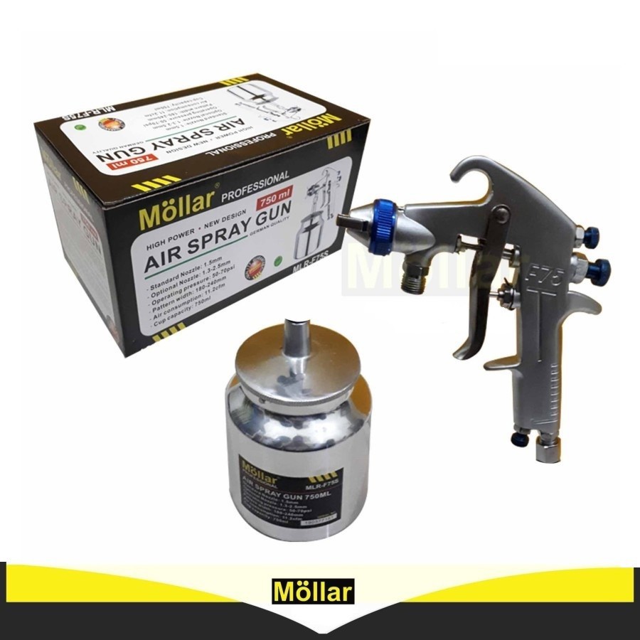 Spray Gun Mollar F75 Tabung Bawah 750 ML