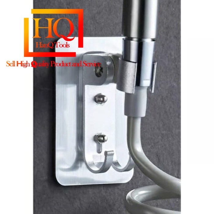 Hanger Shower dudukan cantolan shower mandi toilet gantungan holder - TEMPEL LEM