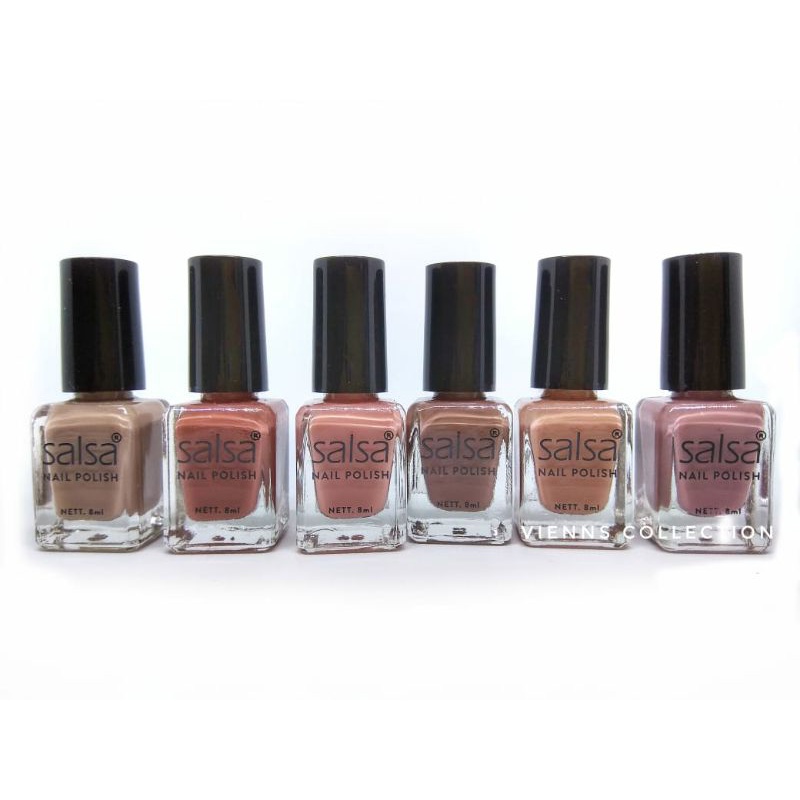 SALSA NAIL POLISH  NUDE SET1 (Isi 6)/KUTEK SALSA/SALSA NAIL