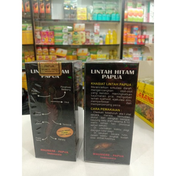 minyak lintah Papua Hitam asli