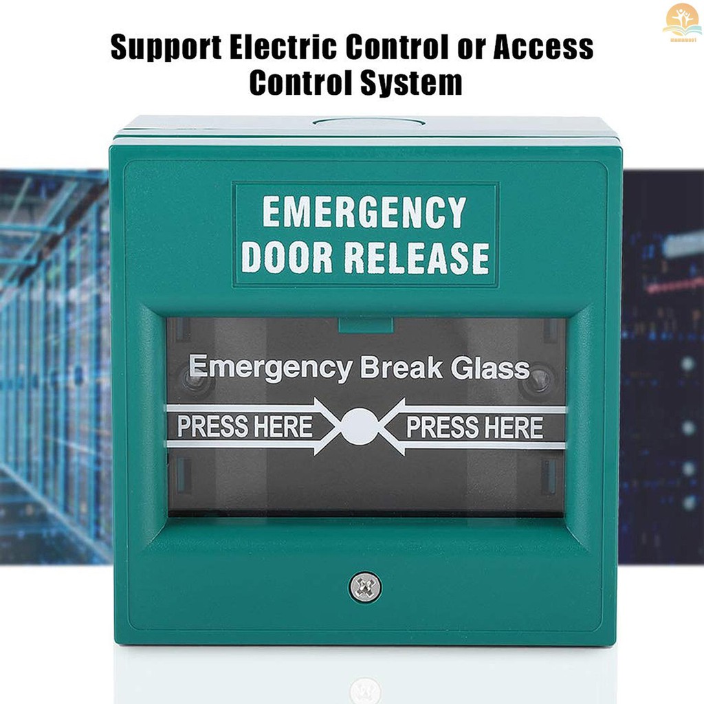 Emergency Door Release Glass Break Alarm Button Fire Alarm Swtich Break Glass Exit Release Switch