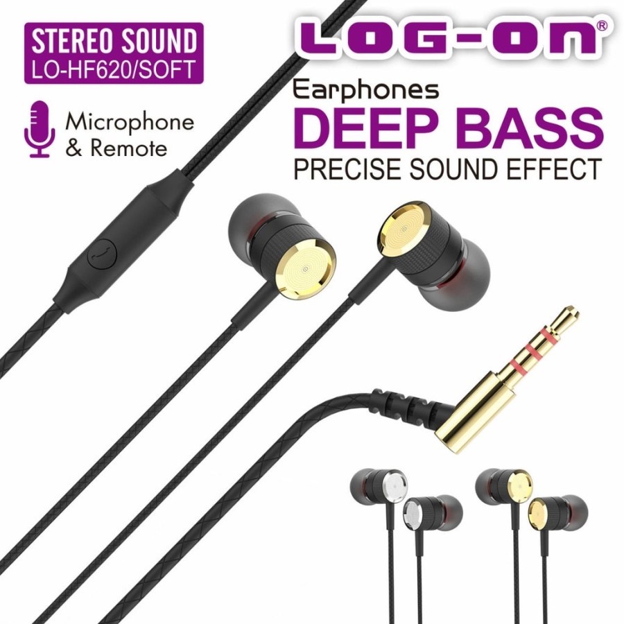 HANDSFREE EARPHONE DEEP BASS LOGON LO-HF620