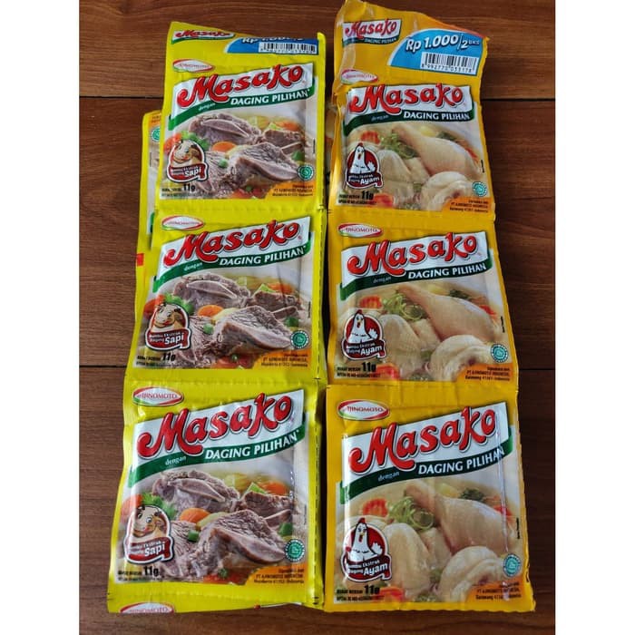 

Masako Sapi/Ayam Penyedap Rasa Renceng Renteng Isi 12 Pcs