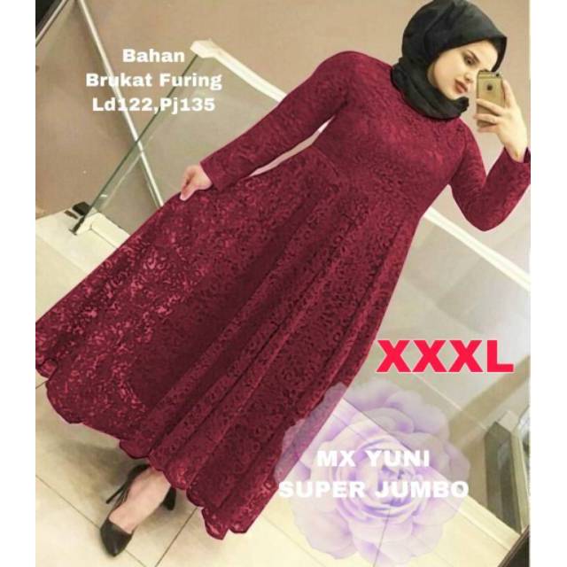 MAXY YUNI, BRUKA PREMIUM, GAMIS, HIJAB, MUSLIM, DRESS