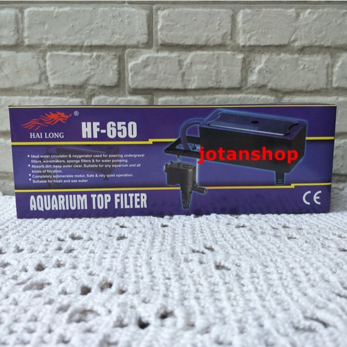 HAILONG  HF650 hf 650 hf-650 Box filter atas top lengkap aquarium aquascape