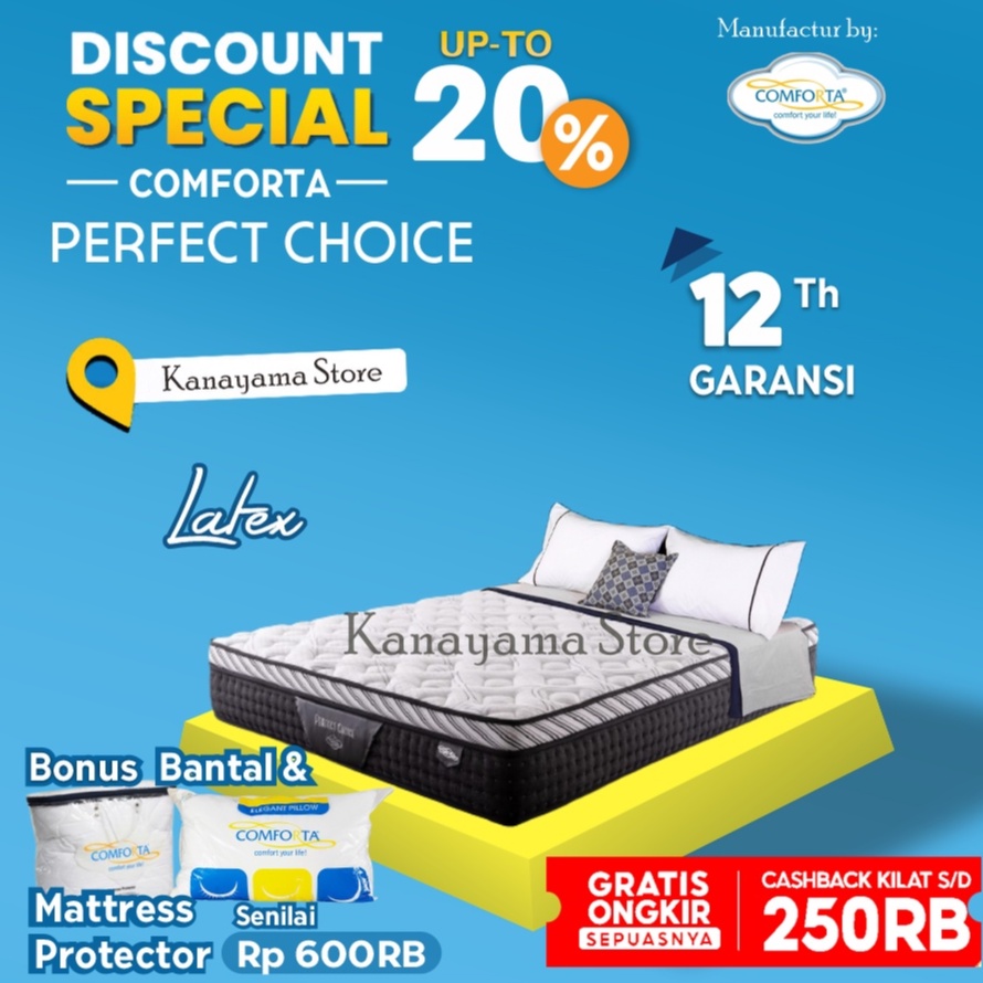Comforta Spring bed Perfect Choice ( Kasur ) 160 / 180 / 200 / 120 - 90X200