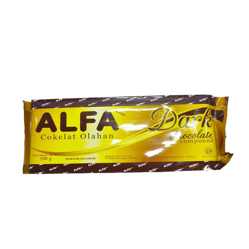 

Coklat Alfa 500 gram Cokelat Olahan Dark Chocolat Murah Meriah