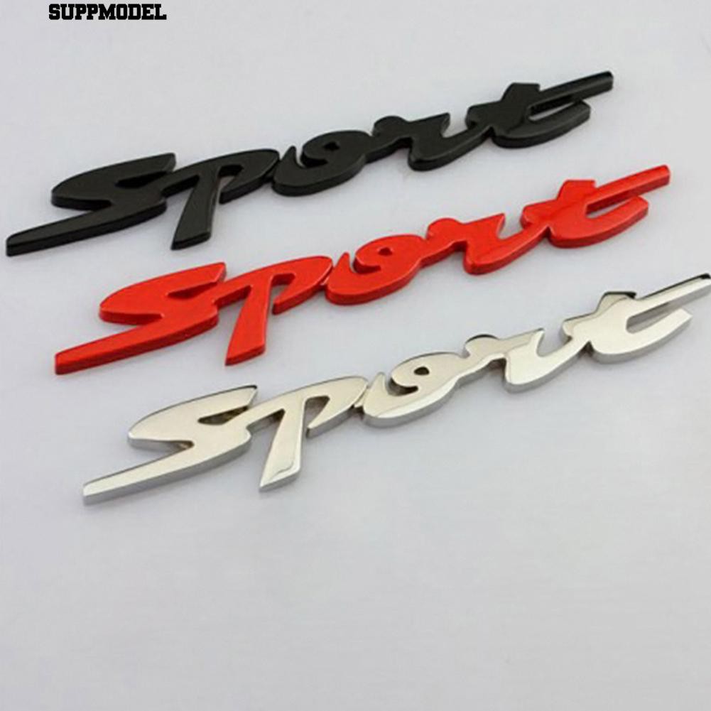 ⏲Stiker Decal Motif Tulisan Sport 3D Untuk Dekorasi Mobil