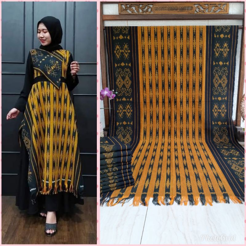 gamis tenun Jepara sultana