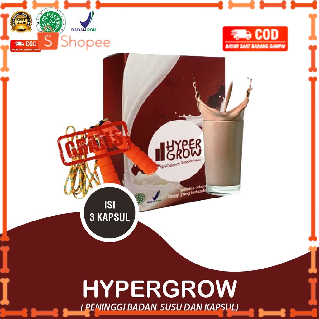 

[BISA COD] HYPERGROW Peninggi Badan Original Susu Kalsium HYPER GROW Murah