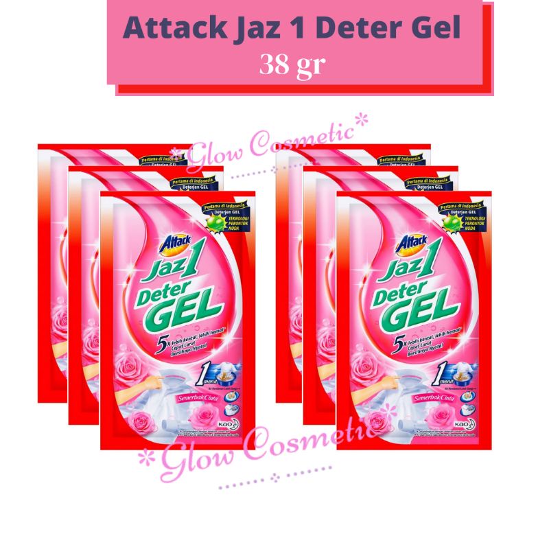 ATTACK Jaz 1 DeterGel Renceng Isi 6 Sachet X 38gr