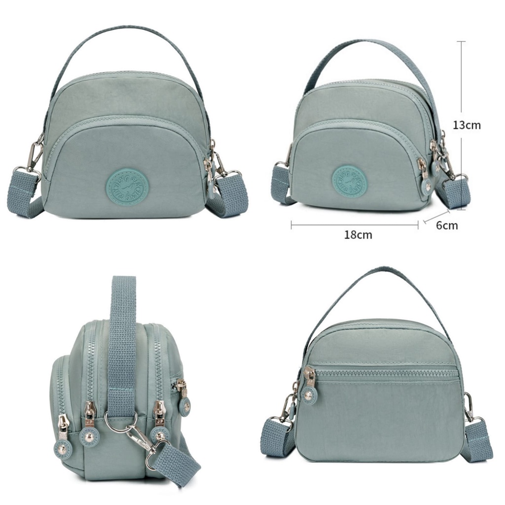 TAS SELEMPANG WANITA 4 RESLETING ANTI AIR IMPORT REMAJA JINGPIN TOSCA LOLECA TA514G3 FASHION SLINGBAG KOREA KEKINIAN PREMIUM MURAH CEWEK BATAM SIMPLE CASUAL