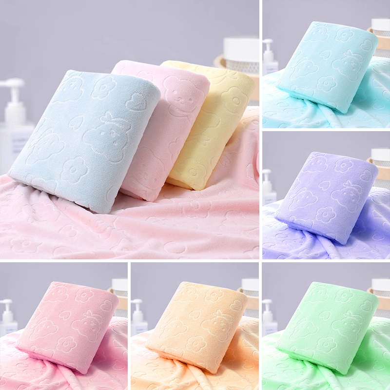 Handuk Mandi 70x140 cm High Quality / Daya Serap Yang Bagus (100% MICROFIBER) Handuk Anak dan Dewasa / Handuk mandi dewasa cantik murah dan menyerap air (H16)