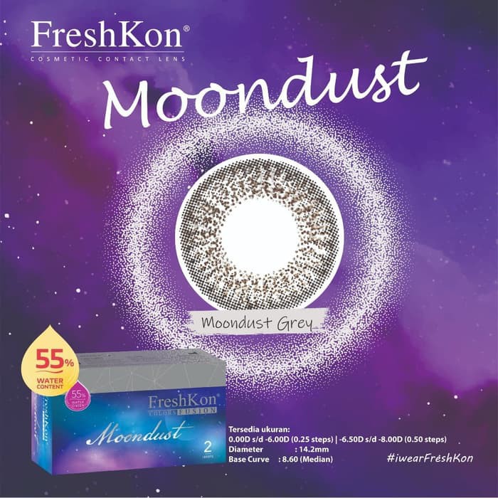 Softlens Warna Freshkon Moondust Brown Bulanan