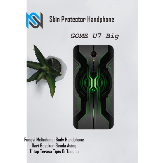 Isi 2pcs Garskin Hp Gome U7 Big Motif wall - Free Custom Motif