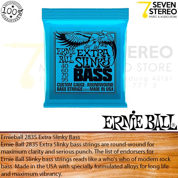 Ernieball 2835 Extra Slinky Bass String