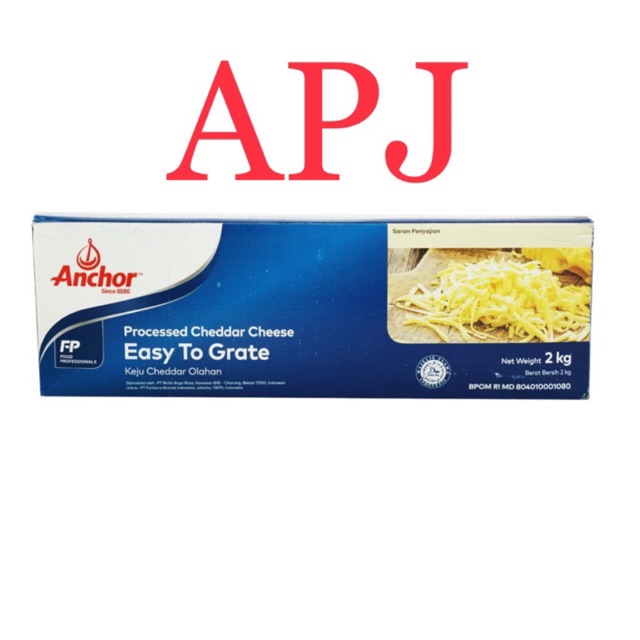 

Anchor Keju cheddar 2kg Easy to Grate