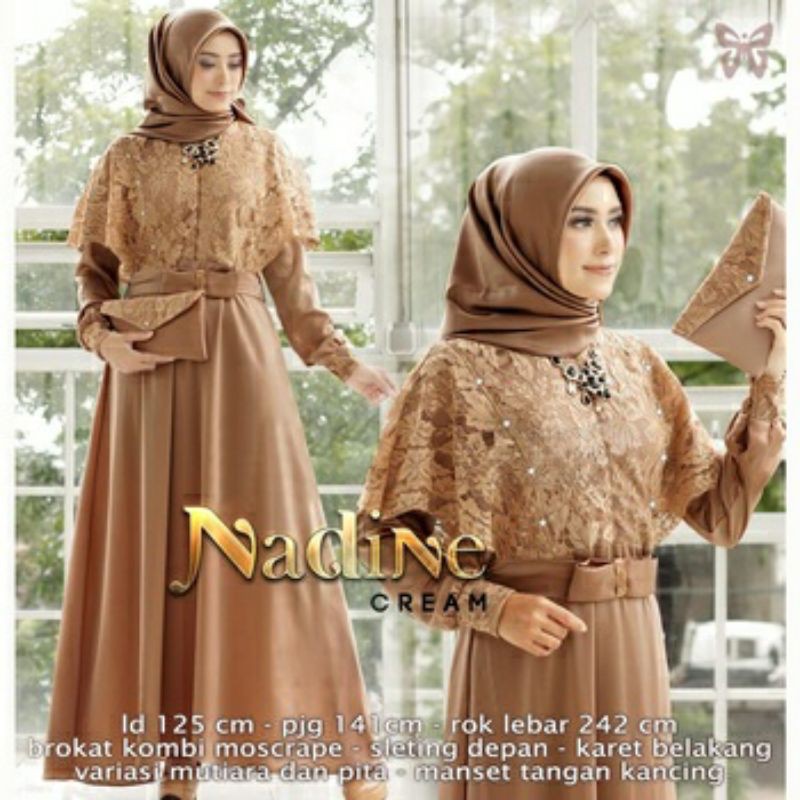 ELONAFASHION /Nadine Jumbo/MAXI GAMIS WANITA/BAHAN PREMIUM IMPORT QUALITY/BAJU MUSLIMAH/BESTSELLER