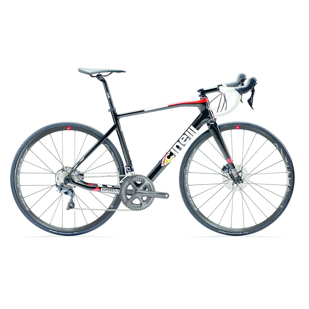 SEPEDA CINELLI SUPERSTAR CARBON ROAD DISC FRAMESET - BLACK CAT