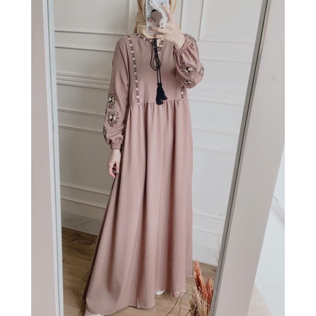 COD (bayar di tempat) gamis Lesty Mewah / gamis premium quality/ gamis brokat terbaru 2022 /gamis br